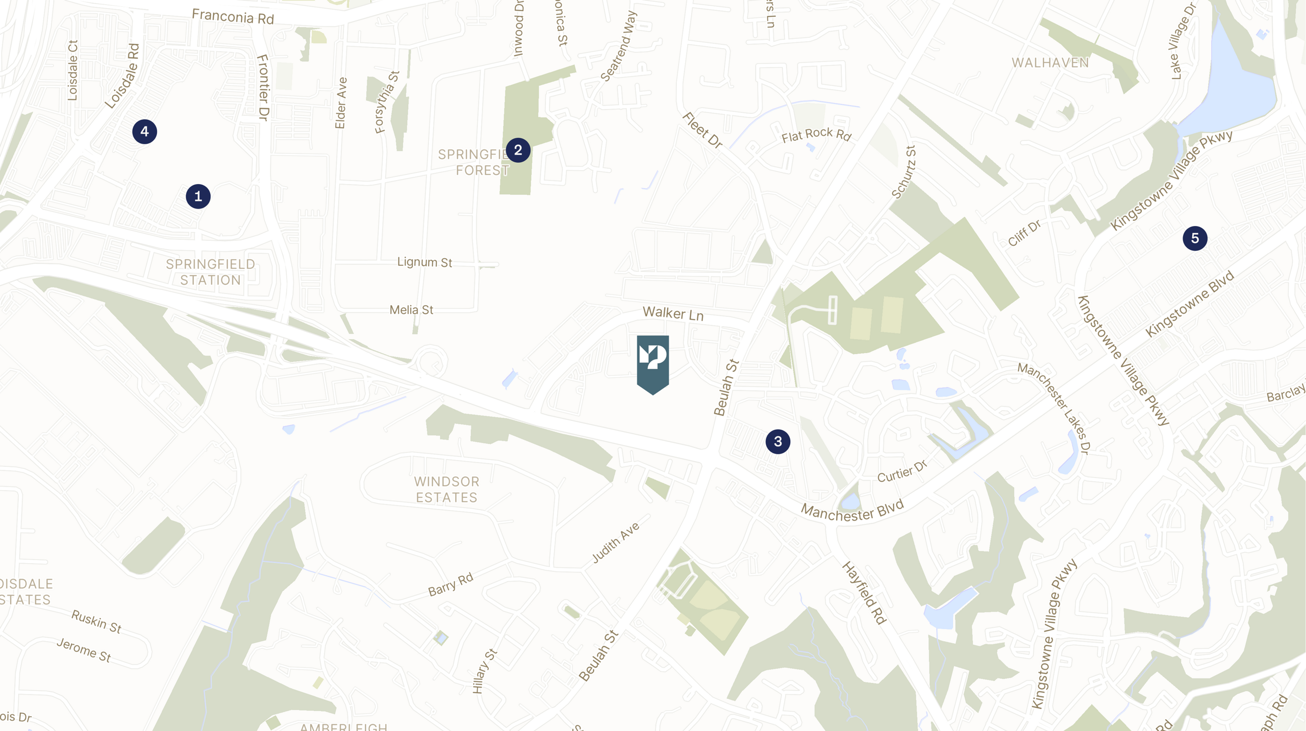Map showing the location of MP 7 - 6348 Walker Lane - Metro Park with icons for LOCATION tab